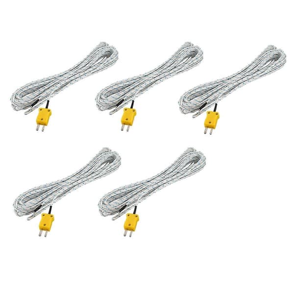 5X -50-250 Celsius K Type 10M Kabel Temperatur Sensor Termoelement Probe
