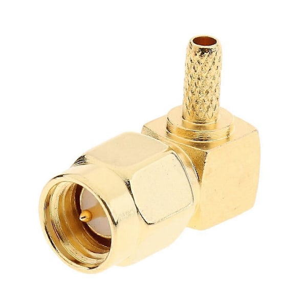 10st SMA Hane Rätvinklig Krymp RG316 RG174 LMR100 Koaxkabel RF-kontakt