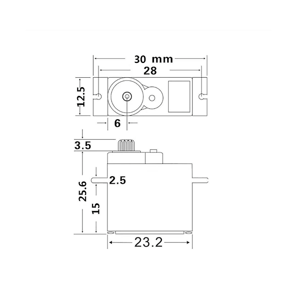 TRX4M Vanntett Metallgir Servo 2065 2065T 2065R 2065A for TRX4M LaTrax 1/18 RC Bil Oppgraderingsdeler