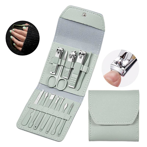 Hudreparationssats Nagelsats Reparation Nagelsats Verktygssats Naglar Nagelprodukter Resenagelsax Mani Pedi-kit Hemma Reparation Nagelsax Kit 12 Set O