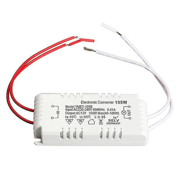 105w 12v Halogen Lys LED Elektronisk Transformer Strømforsyning Driver