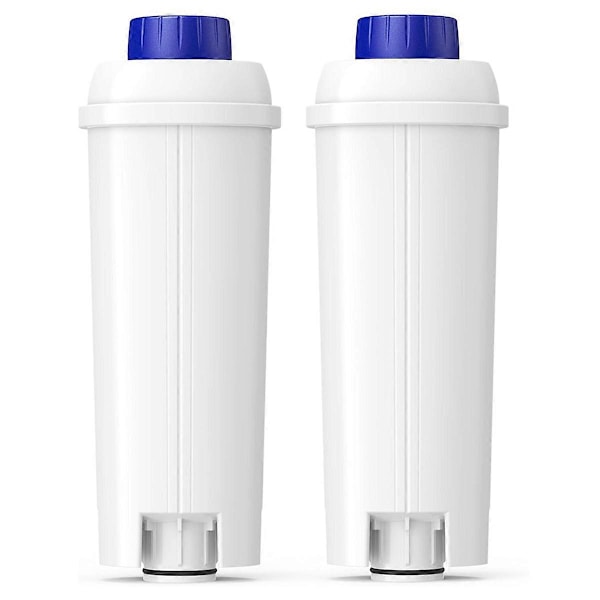 2 ST DLSC002 Vattenfilter Ersättning för Delonghi Etam EC680 Kaffemaskiner Aktiverat Kol Softe