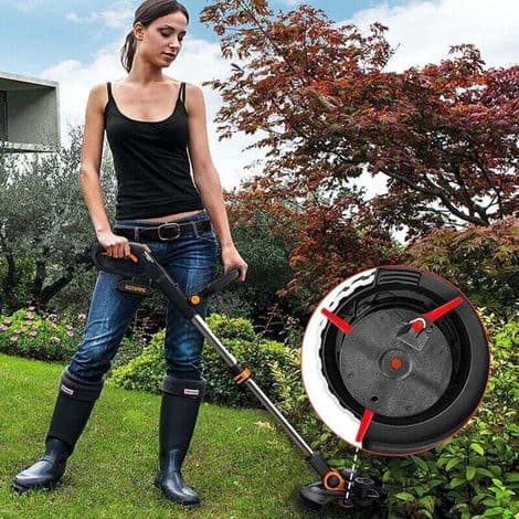 100 STK Plast Trimmerblader, Gressklipperblader, Tilbehør til Ryddesag, Egnet for FRT18A FRT18A1 Kunst 46155 FRT20A1
