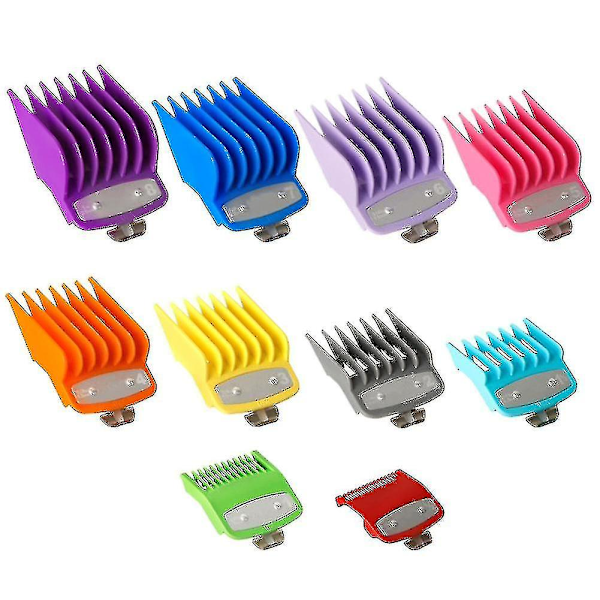 10 stk. Clipper Guards til Wahl, med klip fra 1/16 tomme til 1 tomme