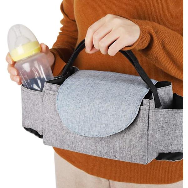 Baby Klapvogns Organiser Mor Taske med 2 Flaskeholdere Lommer Bruges som Universal Håndtaske