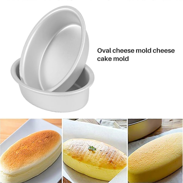 10 st Mini Oval Äggformad Aluminiumlegering Metall Ostkaka Form Brödform Tartlett Hållare Pudding Je 2025th