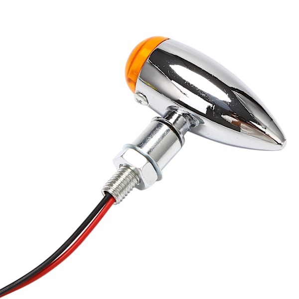 4 stk/sett Krom Motorsykkel - Blinklys Indikatorlys Lampe Universal for ///