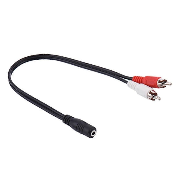 13-tuumainen 3,5 mm:n naaras - 2 x RCA-uros - RCA - AUX Y -stereojakokaapeli,