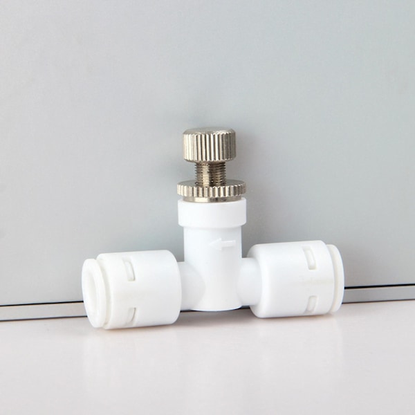 Uppgraderingsvattenventil Mikrojusterbar Vattenflödesregulator 1/4\" Snabbkoppling