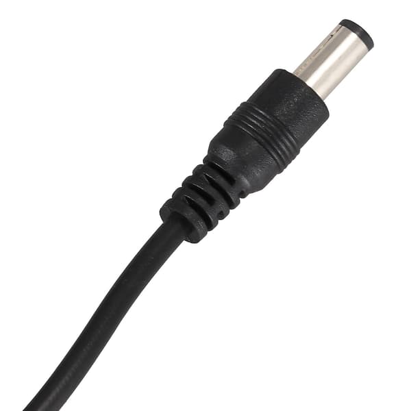 Usb-kabel 5,5 mm / 2,1 mm 5v Dc-kontakt Power Cable (svart, 75 cm)