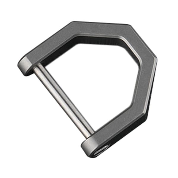 D-formad Multifunktionell Mini Full Titan Spänne Nyckelring Bilspänne Utomhusspänne Hästskospänne