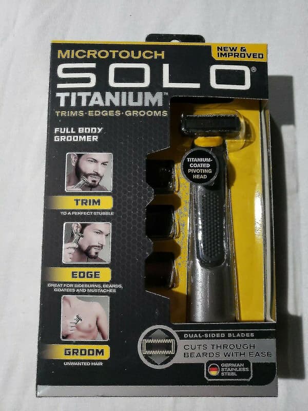Micro Touch Solo Titanium Ansikts- / Helkroppstrimmer - Trimmer Kanter og Styler