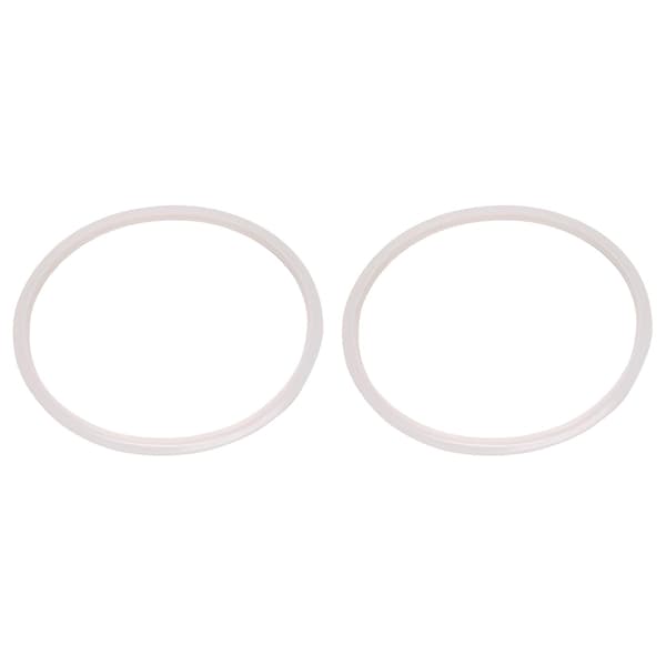 Silikone Pakningsforseglingsring til Trykkoger 22 cm Indvendig Diameter, 2 Stykker, Transparent