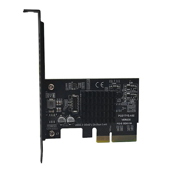 USB3.2 Laajennuskortti GEN2X2 20Gbps PCIE 4X Adapteri TYPE-C Etu A-KEY/TYPE-E