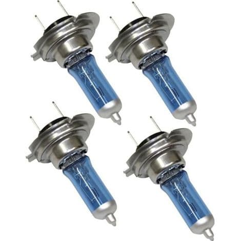 4 kpl H7 12V 55W Xenon-efektilamppuja 5500K