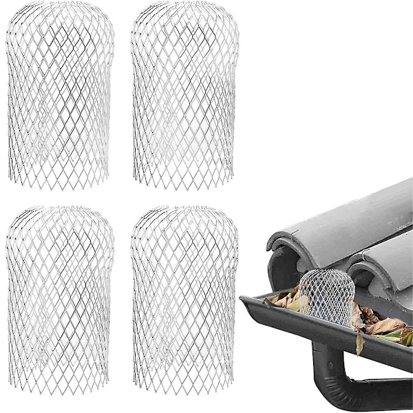8 stk. tagrenderiste - Tagrendebeskytter i aluminium, udvidelig bladsi til tagrender
