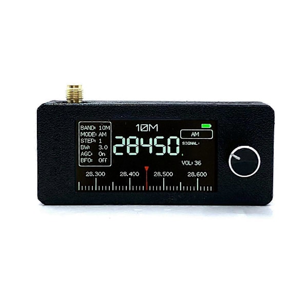 9,9 kHz - 181 MHz SMA-liitäntäinen Mini Loop -antenni, taskukokoinen SI4732-radio, vastaanotin, miniradio