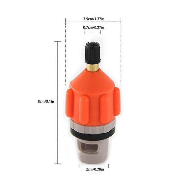 Uppblåsbar Båt Sup Pump Adapter Kvalitetsgummi Båt Pontoner Luftventil Adapter Konverter Tillbehör