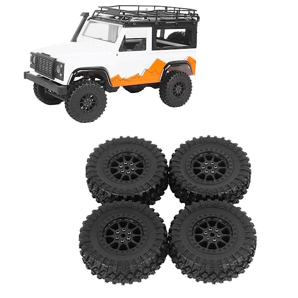 4 stk. 70 mm Dæk Hjul Til Mn D90 D99s Mn-90 Mn91 Mn98 Mn99s C14 C24 C34 B14 B24 Rc Bil Opgradering