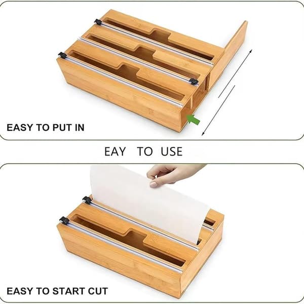 Foil Dispenser - Roll Holder - Foil Cutter - Foil Holder - Kitchen Foil Holder