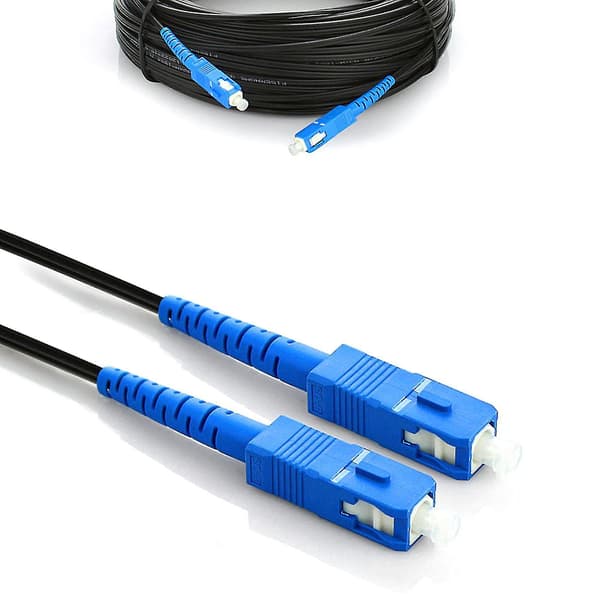 Fiberoptisk SC Single Mode Simplex Udendørs Ftth Drop Patch Kabel (30m)