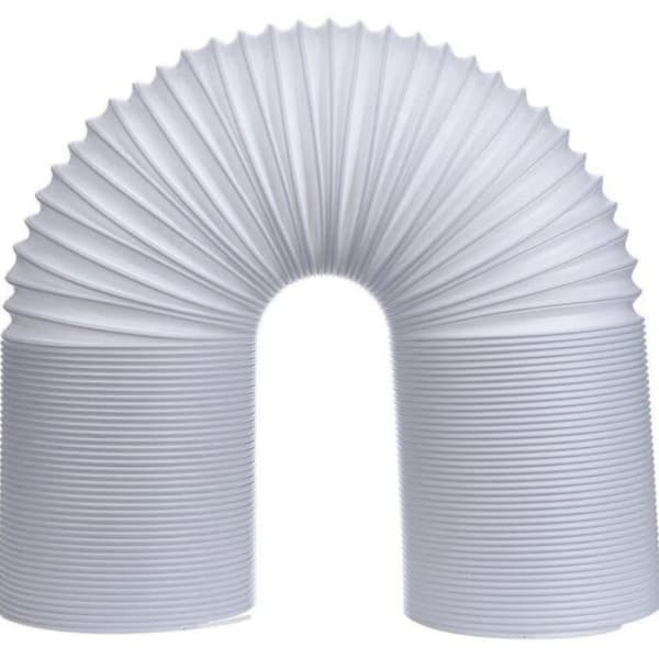 Flexibel avluftningsslang - Universal för bärbar luftkonditionering - 2M*13CM - Vit