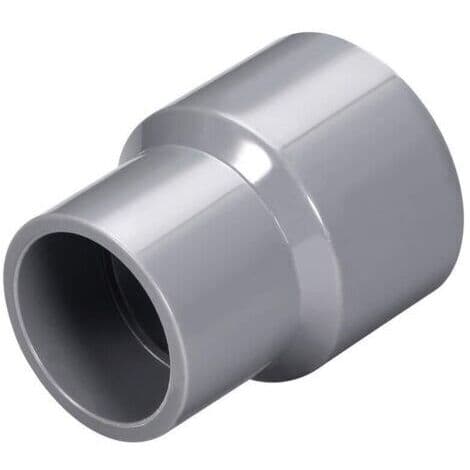 32 mm x 20 mm PVC-rørreduktion – Grå afløbsfitting – Slagfast – Til dræning og spildevand – Pakke med 2