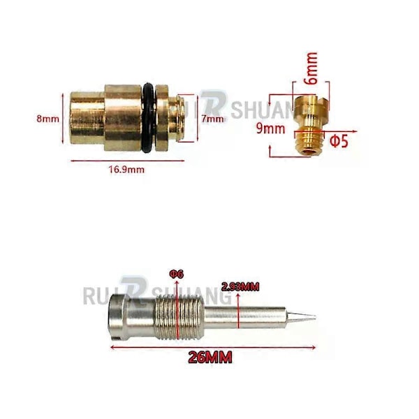 Suzuki INTRUDER VS800 VS800GL 1992-09 Förgasare Reparationssats Kolv Membran