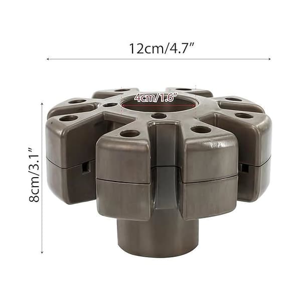 Reservedeler til parasoll, justerbar 12 cm base, 4 cm åpning, strandtilbehør