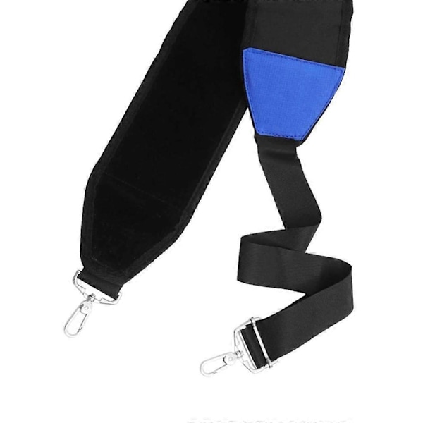 Golfbag Stropp Enkel Polstret Nylon Justerbar Skulderstropp 2 Klips Svart
