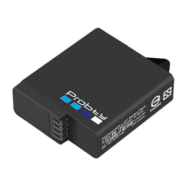 1680mAh til GoPro Hero 7 hero 6 hero 5 sort batteri eller oplader til Go Pro Hero7 6 hero5 sort kamera batteri - Yvan