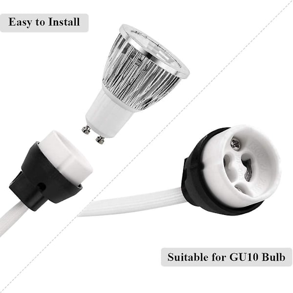 10 st Gu10 Standard Glödlampa Sockel Terminal Lamphållare Och Terminalblock/brygga