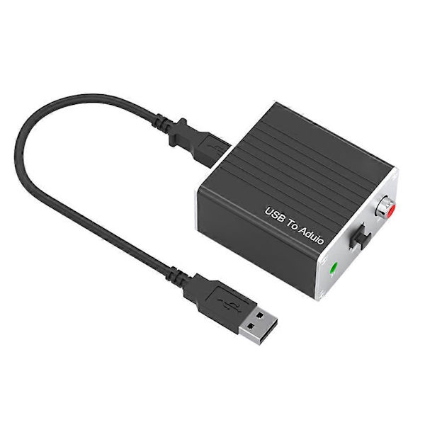 USB Eksternt Lydkort Strømfri Koaksial Digital Audio Konverter Datamaskin HiFi Mobiltelefon til AU