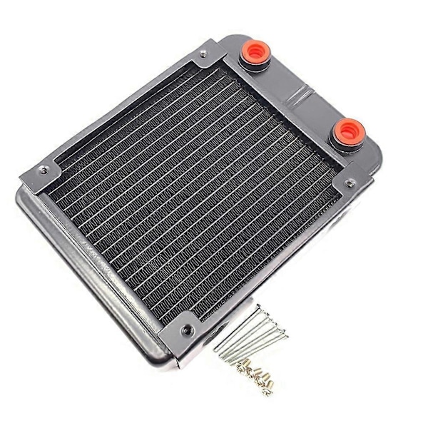 PC Vattenkylning Aluminium Radiator 18 Rör 120mm för Dator LED Skönhetsapparat CPU Vattenkylning S