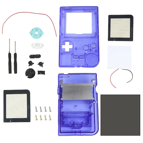 Skalbyte för Gameboy Pocket Spelkonsol för GBP Skalfodral med Knappar Kit Klasslins Tr