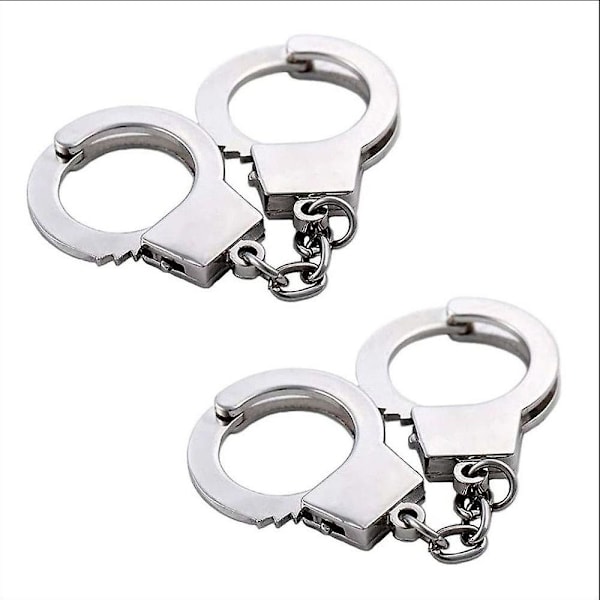 2 st Mini Handbojor Metall Nyckelring, Silver