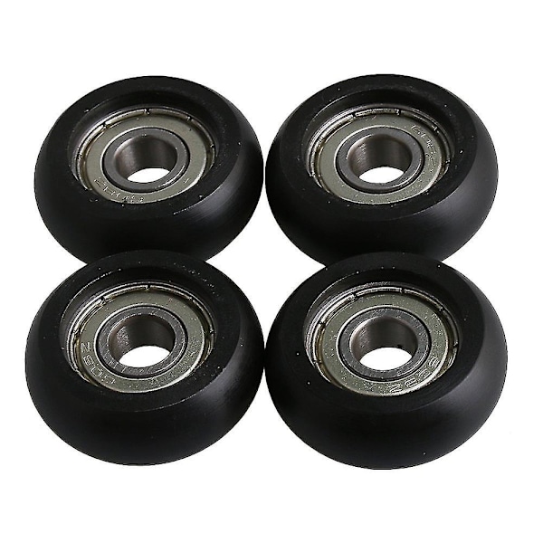 4 Set Svart Lagringsstål Guide Rullhjul Kullager 8x32x12mm