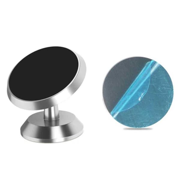 360° Magnet Mobile Holder Self-Adhesive Car Holder Silver