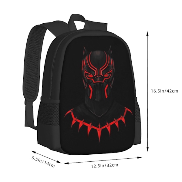 Black Panther Ryggsäck, Laptop Ryggsäck Lättviktig Vardagsryggsäck Multifunktionell Reseryggsäck 2024THO