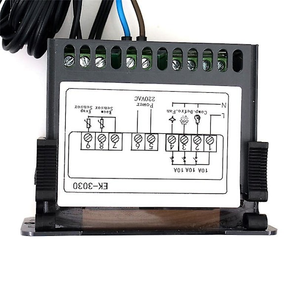 EK-3030 Digital Temperaturregulator 220V Termostatsensor Kylskåpsavfrostningstermostat för