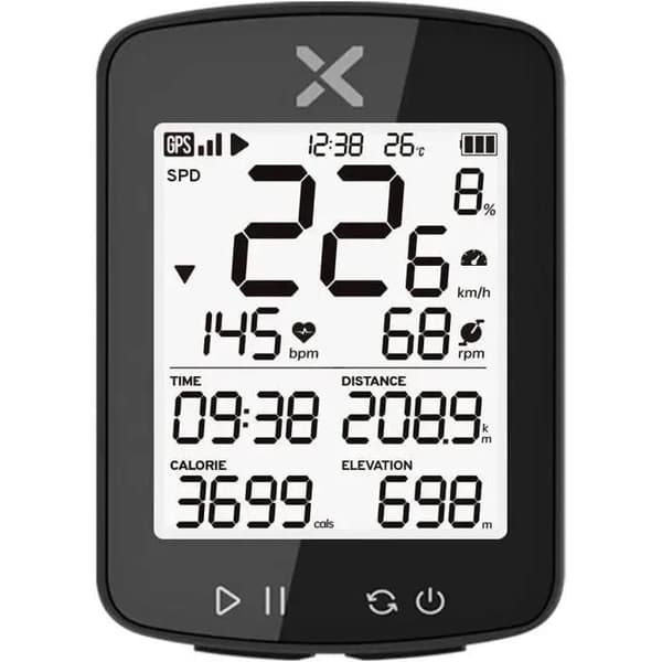 GPS Cykelcomputer - G+ - 2,2-tommer skærm - IPX7 Vandtæt - ANT+ og Strava Synkronisering