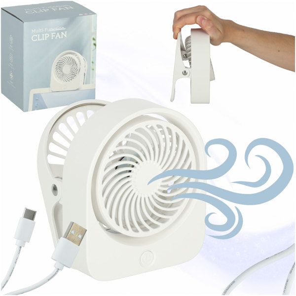Mini USB Clip-on Desk Fan