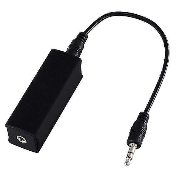 Jordforbindelsesstøjisolator Anti-interferens tilbehør med 3,5 mm kabel, Stereo Bil Audio Auxiliary