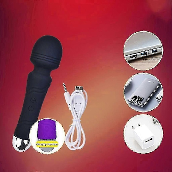 Vandtæt Vibrator til Kvinder - Mest Kraftfulde 10-Frekvens USB Vibrator