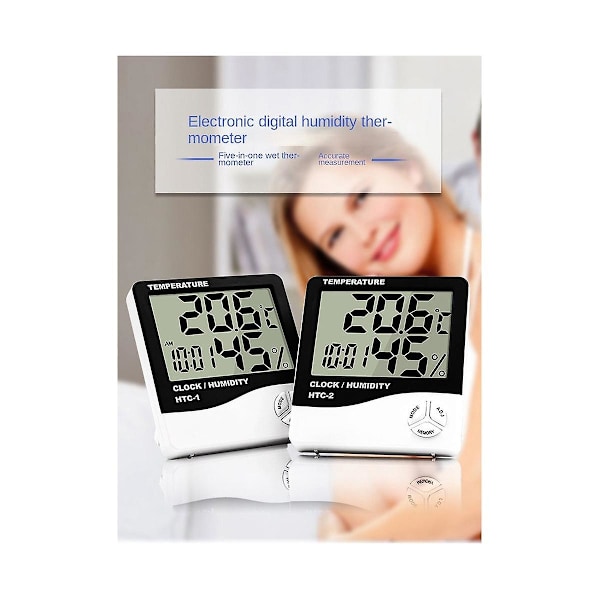 Temperatur- og fugtighedsmåler Dedikeret elektronisk display Termometer Hjem Indendørs Vægdisplay Re