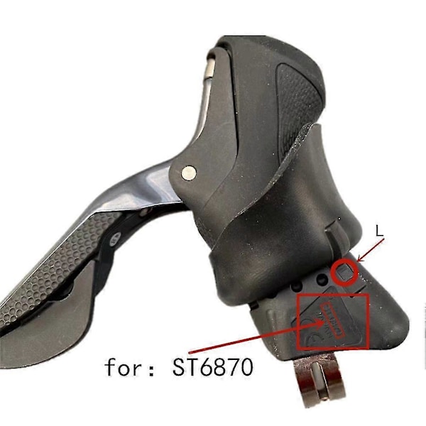 Shimano Ultegra Di2 ST-6870 Bremse-skiftehætter, Premium Silikone Erstatningshætter (Sort)