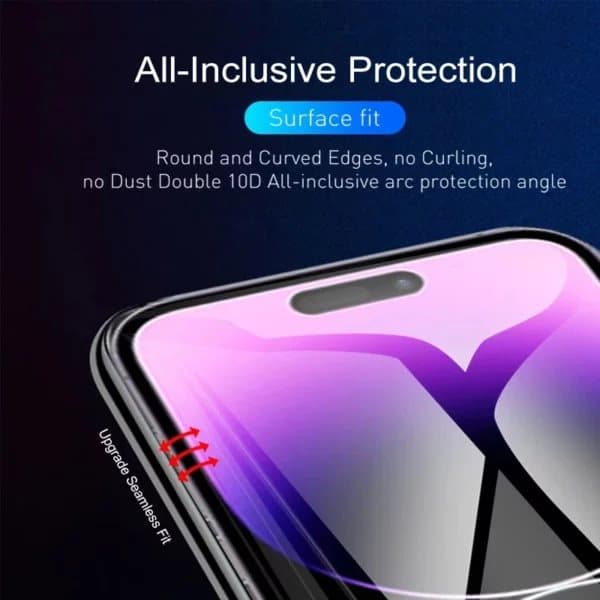 2-pack Full Coverage iPhone 14 Pro Max Screen Protector TPU