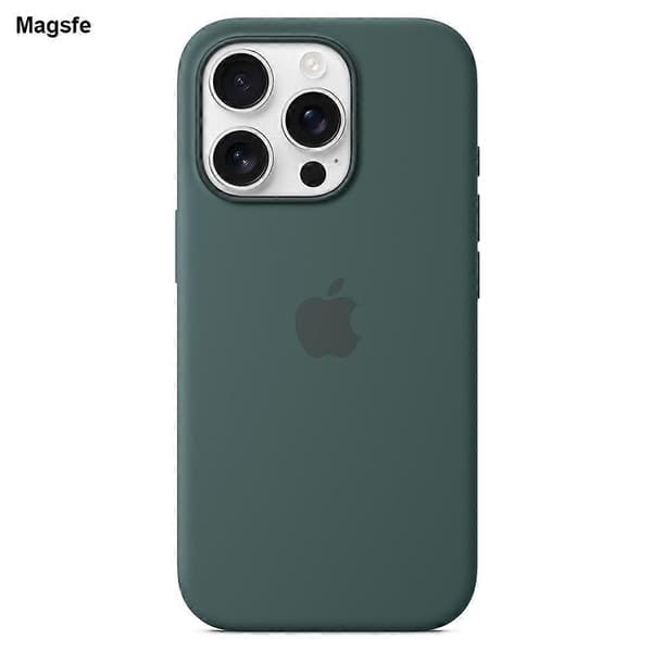 Silikone magnetisk telefoncover til iPhone 16 Pro Max, kompatibelt med MagSafe - Grøn