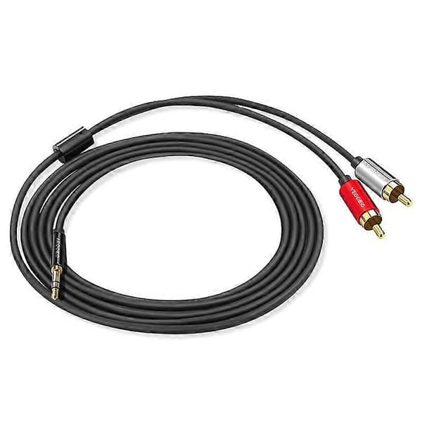 RCA-kabel 2RCA til 3,5 lydkabel 3,5 mm RCA Aux-kabel til telefon Edifer hjemmebiograf DVD 2RCA-lyd