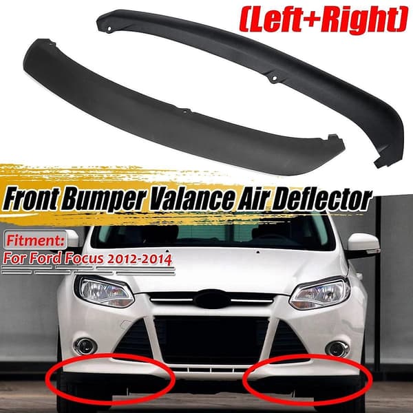 2 stk. Forreste Bumper Lip Spoiler Luft Chin Splitter Nedre Valance Panel til Focus 2012-2014 FO1095244C